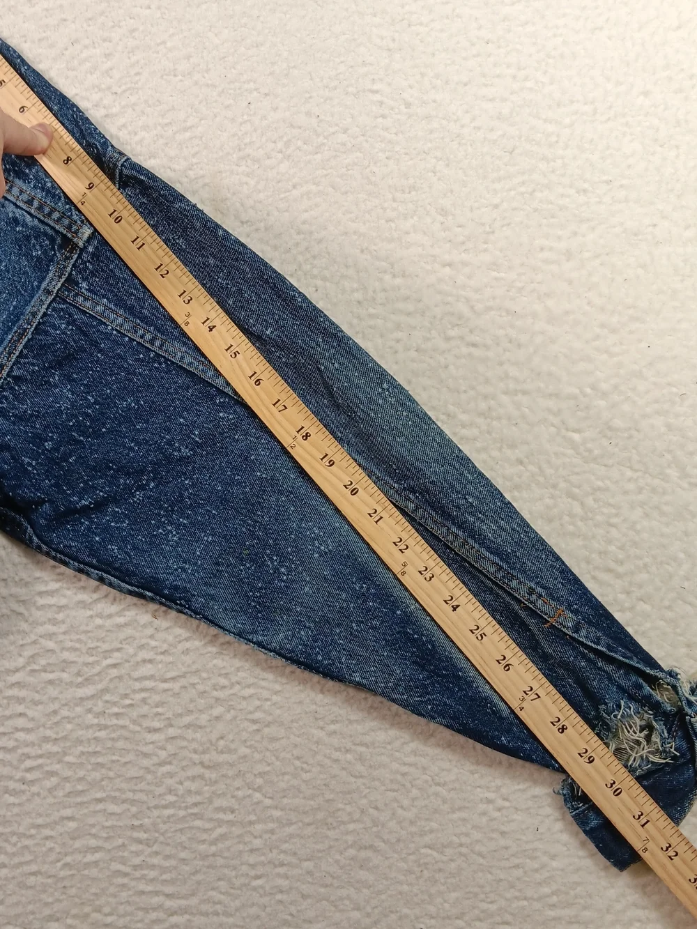 Vintage 80s Levi’s Jacket Mens Large Blue Denim Type 3 Galactic Wash Distressed